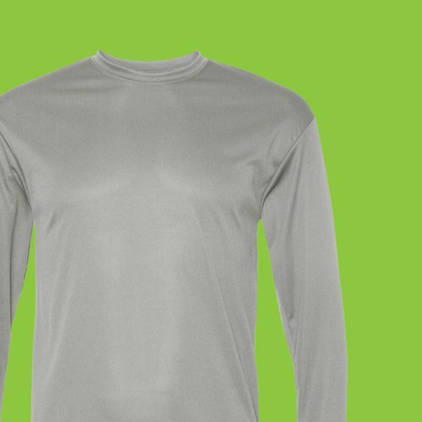 Grey wicking long sleeve shirt